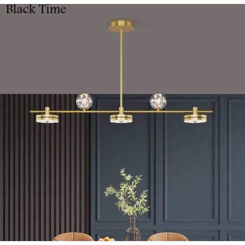 Modern LED Pendant Light Indoor Black&Gold Pendant Lamp for Dining Room Kitchen Living Room Bedroom Home Decor Lighting Fixtures