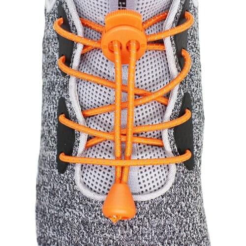 Reflective Elastic Lock Shoe Laces None Tie Shoelaces by Sneaker Shoestrings Running/Jogging/Triathlon 120cm