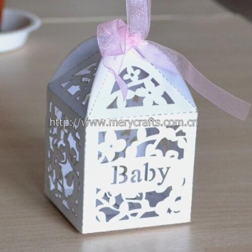 Decoration of birthday,laser cut baby shower favor boxes,chocolate gift box baby