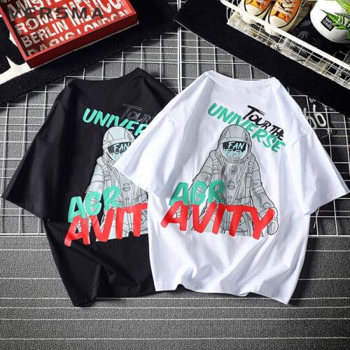 VERSMA Korean Harajuku Graffiti Print T-shirt Friends Men Women Hip Hop Trendy Streetwear Unisex Couple T Shirt Men Dropshipping