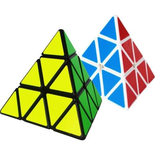 YJ GuanLong Pyramid Magic Cube Speed Professional Game Puzzle Cubo Magico Adult Children Education Smooth Stable Rotating Toy