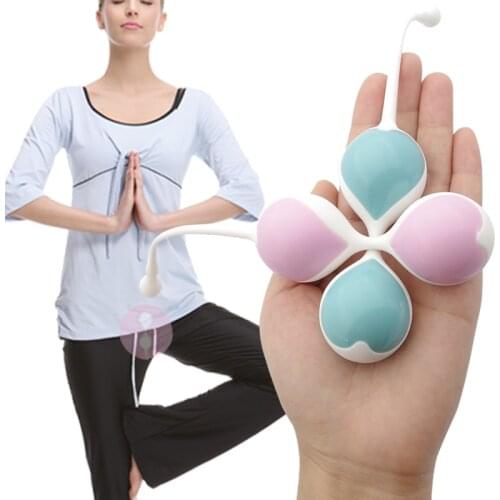 Female Kegel ball Silicone Vaginal Tighten Exercise Love balls Waterproof Geisha Ben Wa Balls Adult Intimate sex toys for Women