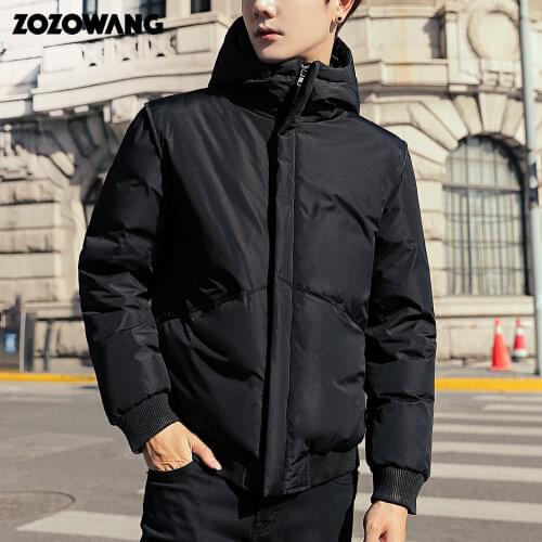 Zozowang Men's Down Jackets With A Hood