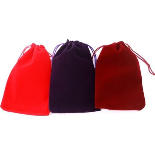 10pcs/lot Fashion Jewelry Packing Velvet Bags 10x16cm Car Perfume Charge Gifts Bracelets Multi Colors Velvet Storage Pouches