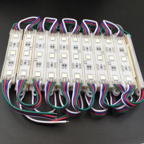 20PCS 5050 SMD 3LEDs LED Module Waterproof Light Advertising lamp DC 12V Wholesale