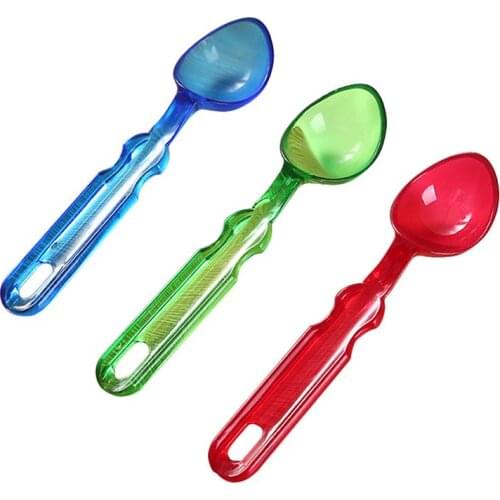 3PCS Ice Cream Scoop Nonstick Plastic Lightweight Fruit Ball Spoon Colorful Dessert Scoop Ice Cream Ball Watermelon Cream Tools