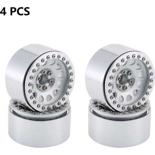 4pcs 1/10 RC Rock Crawler Aluminum 2.2 Beadlock Wheel Rims For Axial SCX10 RR10 Wraith 90048 90018 Traxxas TRX4 TRX-6