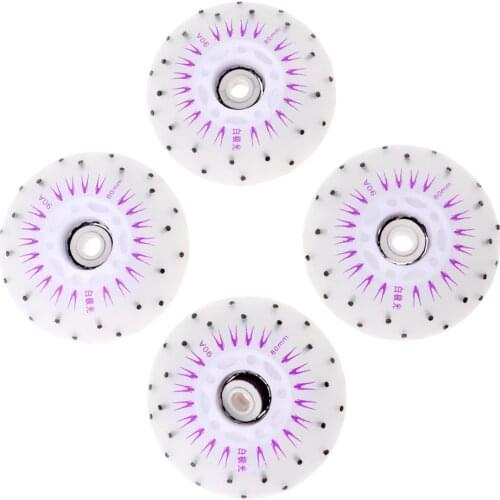 4pcs Premium Roller Skates Wheels Durable Speed Skating Light Up Wheel Indoor Outdoor Sports Replacement Equipment Accessories