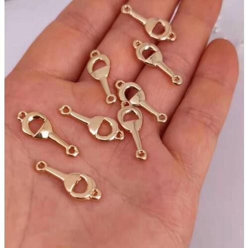 Hzew 5pcs two colors horseshoe pendant charm Accessories for women man Accessories