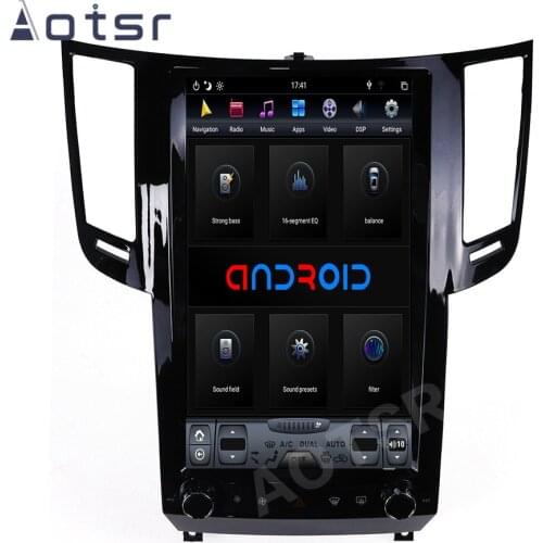 AOTSR Tesla Car Auto Radio Android 9 For Infiniti FX25 FX35 FX37 2008 - 2013 Qx70 2013 - 2016 GPS Multimedia Player DSP Unit