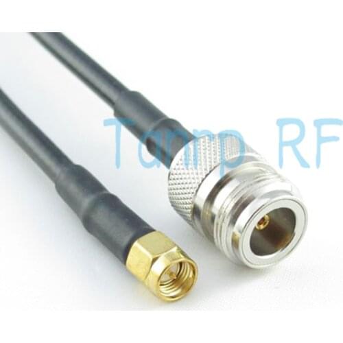 Freeshipping! 3FEET 1M RG58 cable N female jack to SMA male plug RF Pigtail coaxial jumper 100CM Wholesale