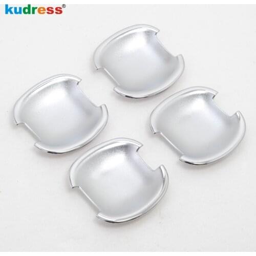 For KIA Sportage 2010-2014 Chrome Car Door Handle Bowl Cover Trim Cup Frame Sticker Protective Styling Exterior Accessories