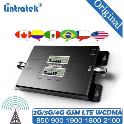 Dual Band Signal Booster for Home and Office 65dB 850 1900Mhz 1700 900 CellPhone Signal Repeater for Boosting 3G Signal repeater