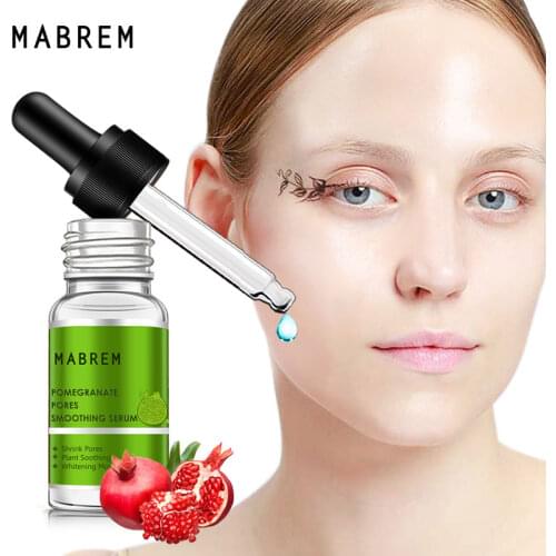 Pomegranate Pore Firming Essence Hyaluronic Acid Shrinks Pores Skin Smooth Whitening Moisturizing Acne Removing Essence 10ml