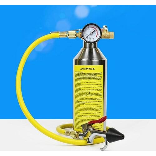 Automotive air conditioning cleaning canister cleaning bottle A/C system flush SET