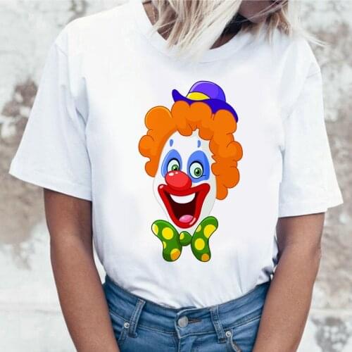 Funny Joker Short Sleeves T Shirt Funny Women Shirt Female Kawaii Harajuku T-shirt Women summer clothing Cute Graphic Tshirts