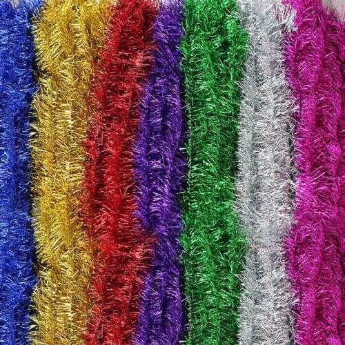 2M Colorful Garland Omament Bar Christmas Tree Decoration for Outdoor Party Supplies Wedding Festival Birthday Decorations