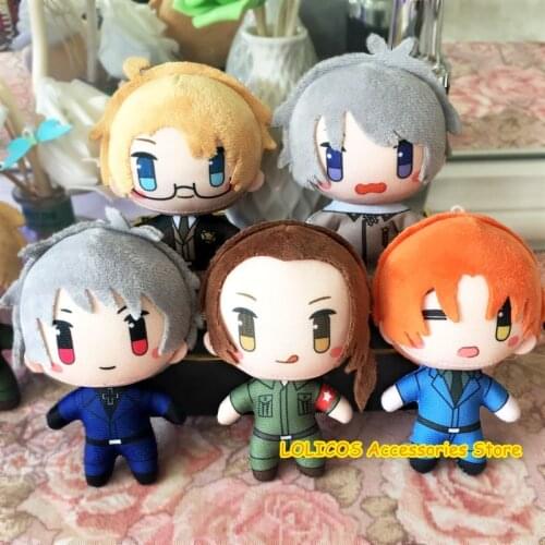 APH Axis Powers Hetalia Pendant Yao Wang Gilbert Arthur Alfred Feliciano Cute Plush Dolls Anime Cosplay Toy Keychain Xmas Gift