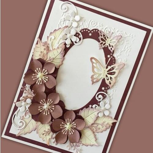 DUOFEN METAL CUTTING DIES flower craft card set for DIY papercraft projects Scrapbook Paper Album