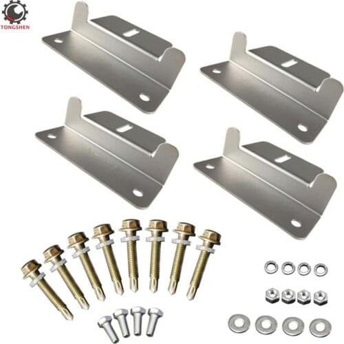 Solar Panel Mounting Z Bracket Set of 4 Units RV Boat Off Grid Roof Aluminum Roof Bracket Solar System installation accessories