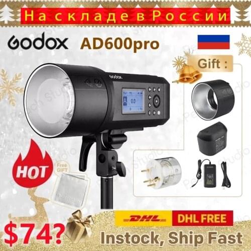 Godox AD600Pro TTL Pocket Flash light Kit for Canon Nikon DSLR photography studio Accessories youtube live PK Godox AD200pro