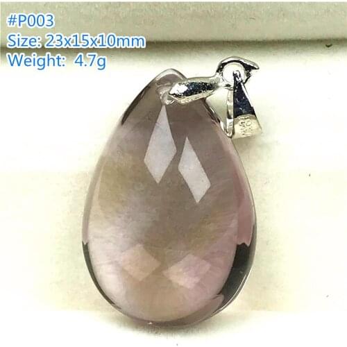 Top Natural Purple Yellow Ametrine Pendant Jewelry For Woman Man Crystal Water Drop Quartz Beauty Beads Silver Gemstone AAAAA