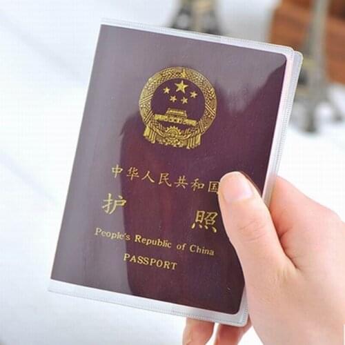 New 200 pcs Transparent Passport Cover Waterproof Passport Bags Passport Protective Sleeve Card ID Holder