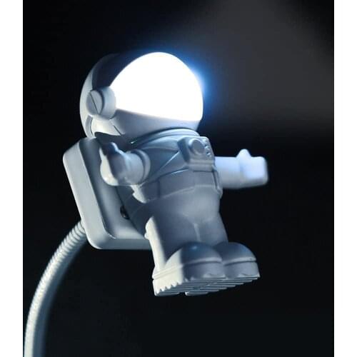 Novel LED Astronaut Panda Night Light New USB Spaceman LED Night Lamp For Computer Pc Lamp Desk Light Pure White