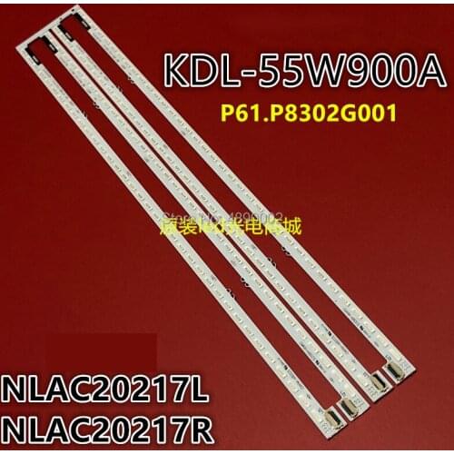 New Kit 4 PCS 36LED 340mm LED Backlight strip for Sony KDL-55W900A KDL-55W905A R L 61 P61.P8302G001 NLAC20217L NLAC20217R