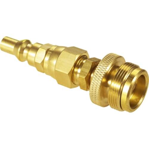 BBQ Gas Grill Propane Appliance 1/4" Quick Key Connect Brass Adaptor 1LB Regulator Hook Up Disposal Bottle 3/8" Flare Thread RV