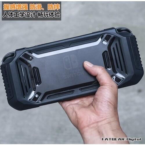 [for Nintendo Switch NS Lite]FATBEAR Tactics Rugged Shockproof Armor Buffer Military Case Soft Cover