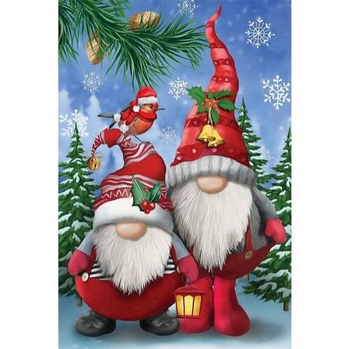 Christmas Diamond Painting Cartoon Gnome Doll Santa Claus Full DIY Diamond Embroidery Handicraft Art Handmade Decoration Gift