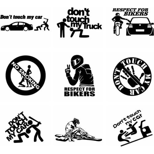 Small Town Fashion Don't Touch My Car Cars Sticker Funny Wrap Vinyl For Auto Door Handle Decals Body Decor Accessories