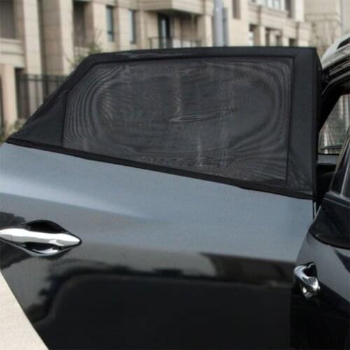 X7AE Block mosquitoes Sun Shade Sox Universal Fit Baby Rear Large Car Side Window Sun Shades Travel for Car, 1 pair