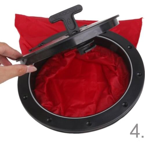 Marine Boat 6" + 8" Deck Inspection Plate Kit W/ Storage Bag For Boat Kayak