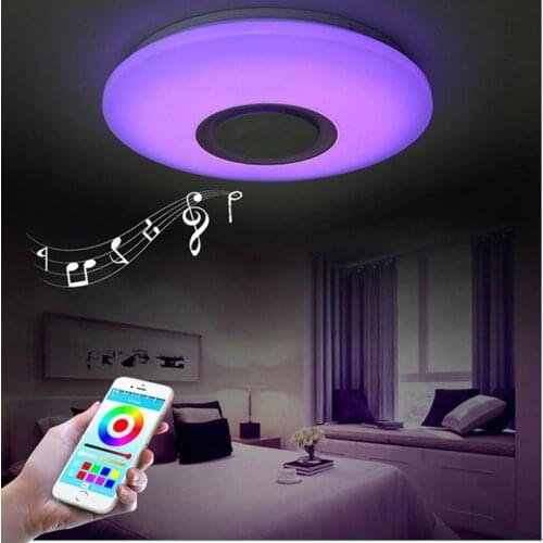 24W 36W 60W LED RGB Music Ceiling Lamp bluetooth APP Remote Control Home Bedroom Light