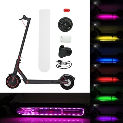 Bluetooth LED Strip Flashlight Bar Lamp For For Xiaomi M365 Electric Scooter Skateboard Night Light Bicycle Tools