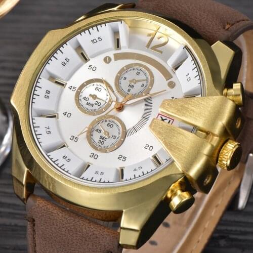 XINEW Mens Gold Watch