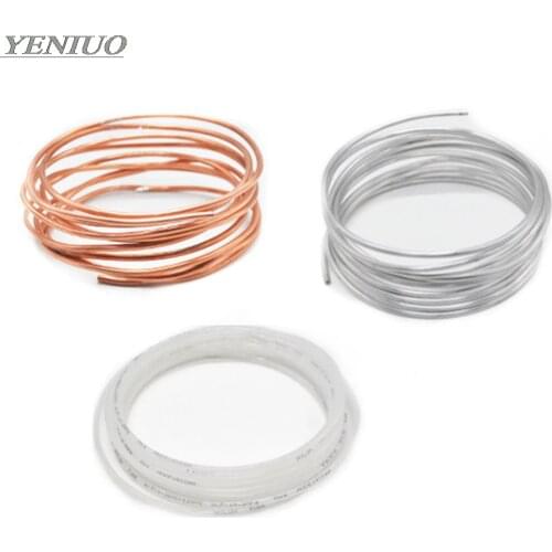 1Meter 4/6/8mm lubricating oil pipe Copper, aluminum, nylon tube Machine oil tubing Lathes lubricate oil delivery pipe