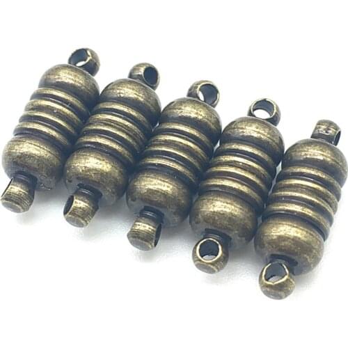 10pcs/Lot 17*6mm Bronze Necklace Bracelet Connector Body Magnet Buckle Jewelry Accessories Wholesale PC-033