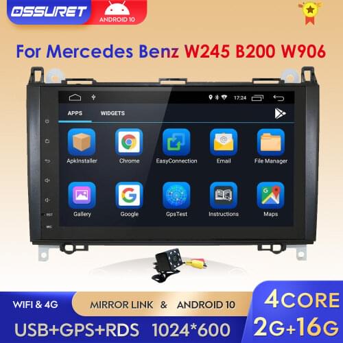 2GRAM 4G WIFI 2din no-DVD GPS Head unit for Mercedes Benz B200 A B Class W169 W245 Viano Vito W639 Sprinter W906 Bluetooth Radio