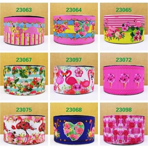 Free shipping 2018 new arrival ribbons Hair Accessories ribbon 10 yards printed grosgrain ribbons 23063