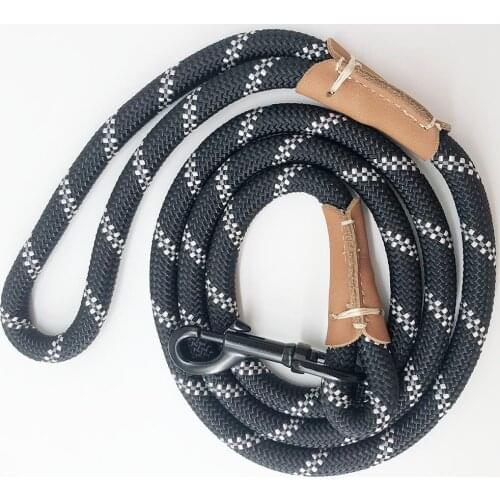 2m 3m 5m Long Dog Leash Pet Lead Non-Slip Reflectiv BlackNylon Training Walking Rope Work Dog Leashes For Medium Large Dogs