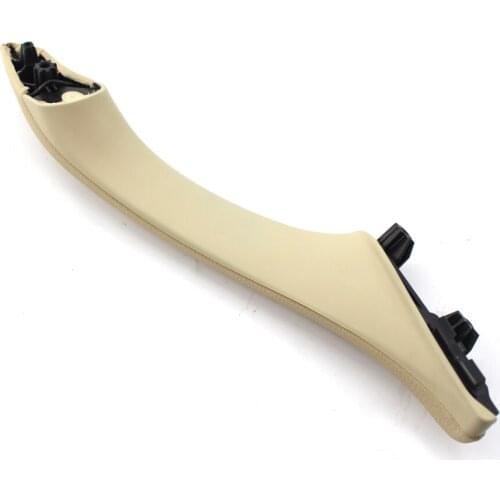 Door Pull Handle Rear Front Side Right Beige PU Leather for BMW F10 F11 F18 51417225852