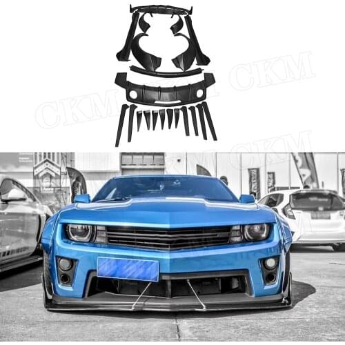 FRP Unpainted Black Front Bumper Diffuser Lip Wings Body Kits MB Style Case For Chevrolet Camaro 2012-2016 Auto Car Decoration