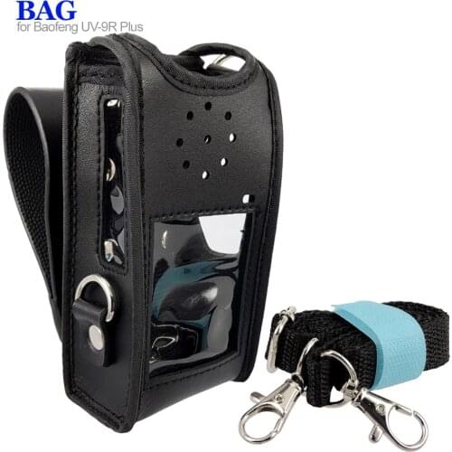 Leather Case Cover Bag For Baofeng UV-9R Plus BF-A58 BF-9700 GT-3WP UV-XR UV-5S UV9R Two Way Radio Accessories