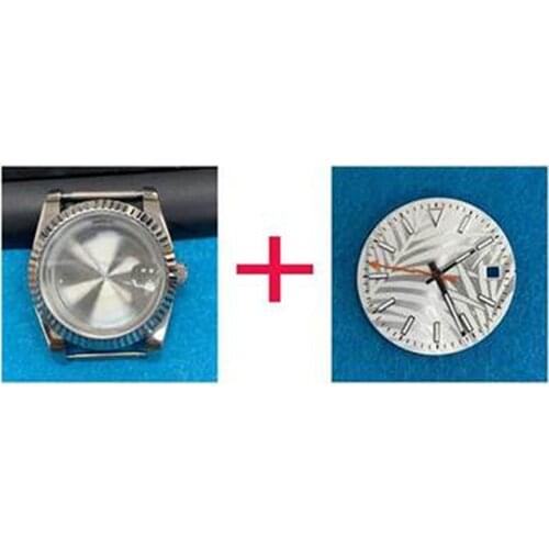 Dial Watch Hands Set Stainless Steel Watch Case for 8215/2813/8205/8200 Watch Movement Modification Part