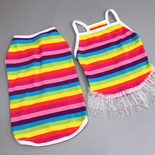 Couple Pet Clothes Boy Dog Vest Girl Dog Dress Summer Cat Chihuahua Yorkie Puppy Costume Poodle Pomeranian Schnauzer Dog Outfit