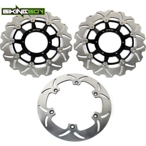 BIKINGBOY Front Rear Brake Discs Rotors Disks For Honda VTX 1800 C R S 02 03 04 05 06 07 VTX 1800 F N T 07 08 09 10 11 Full Set
