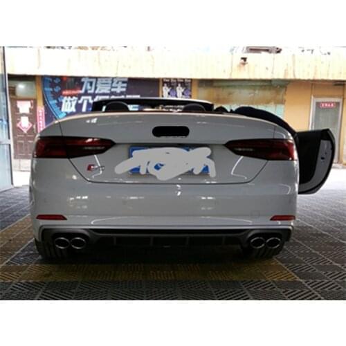 Suitable for 18 17 19 Audi Modified Exhaust New B9 Upgraded Four Out Lip Tail Throat A5 S5
